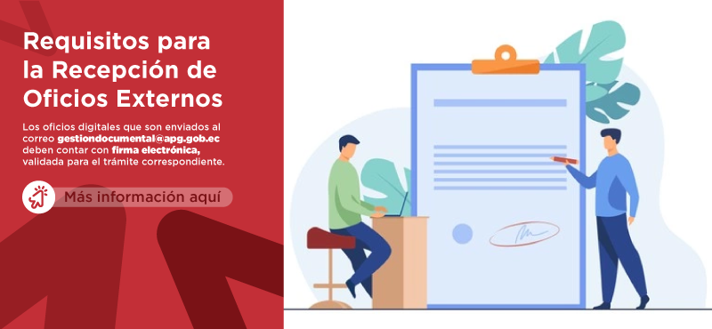 Requisitos para la Recepción de Oficios Externos 
